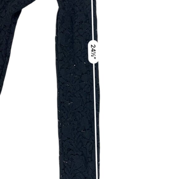 Free People Intimacy Black Lace Long Sleeve  V Neck Top Size - Picture 7 of 9